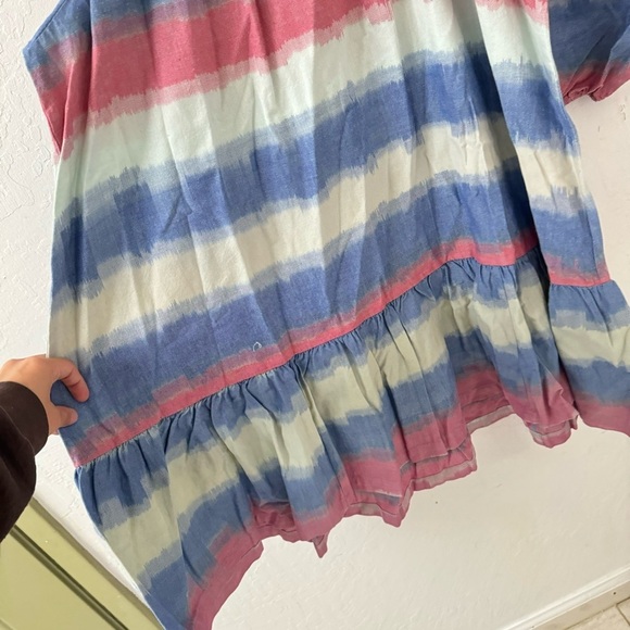 Outerknown Multicolor Miro Cotton Swing Babydoll Dress Medium - Picture 4 of 5